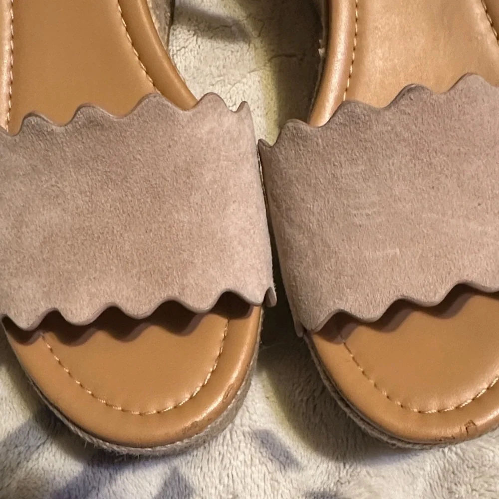 J. Crew Women's Beige Espadrille Wedges